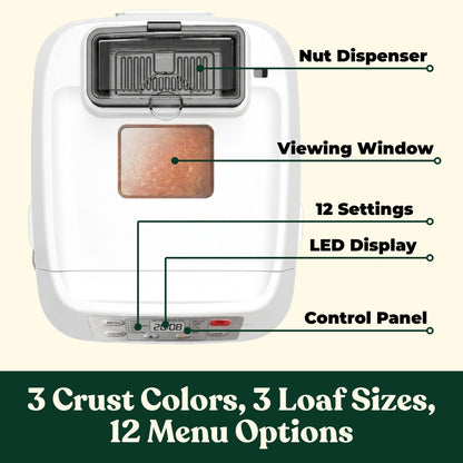 12-in-1 Automatic Bread Maker